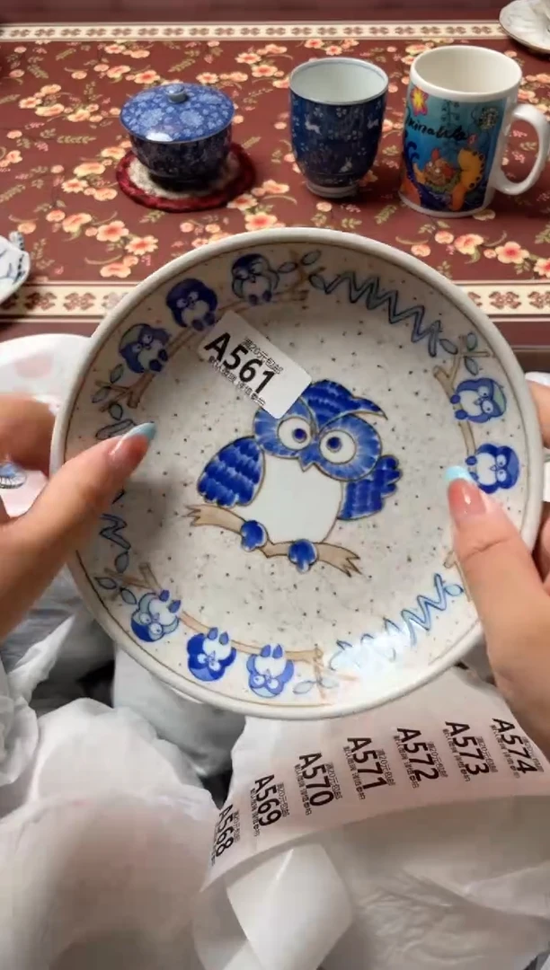 瓷片雨****花瓷器瓷器A561