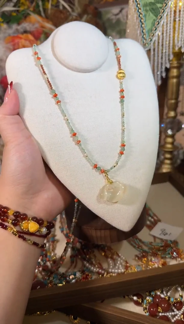 项链未镶嵌淡水珍珠福禄祥云 942