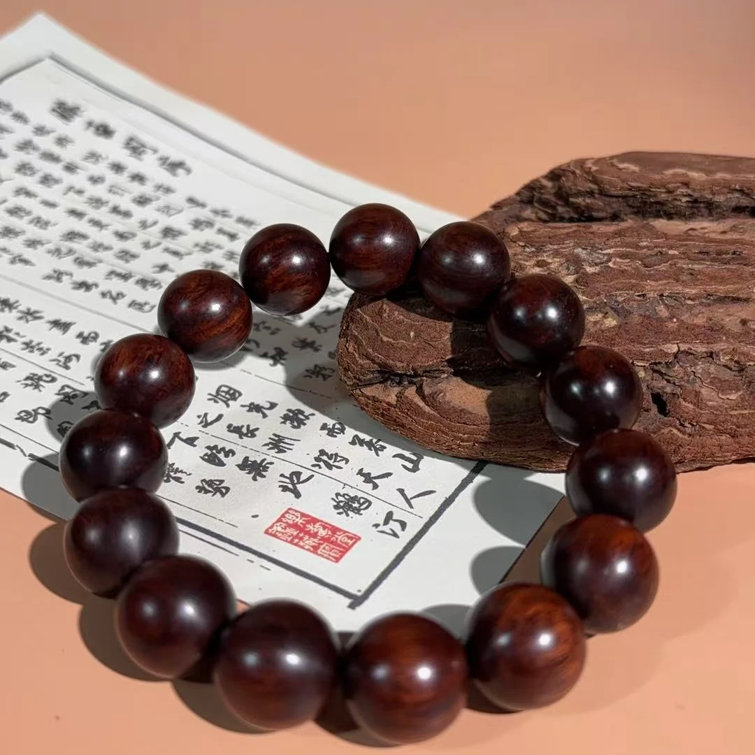 海南黄花梨老料紫油梨沉水1.5*15颗HHL567-070110