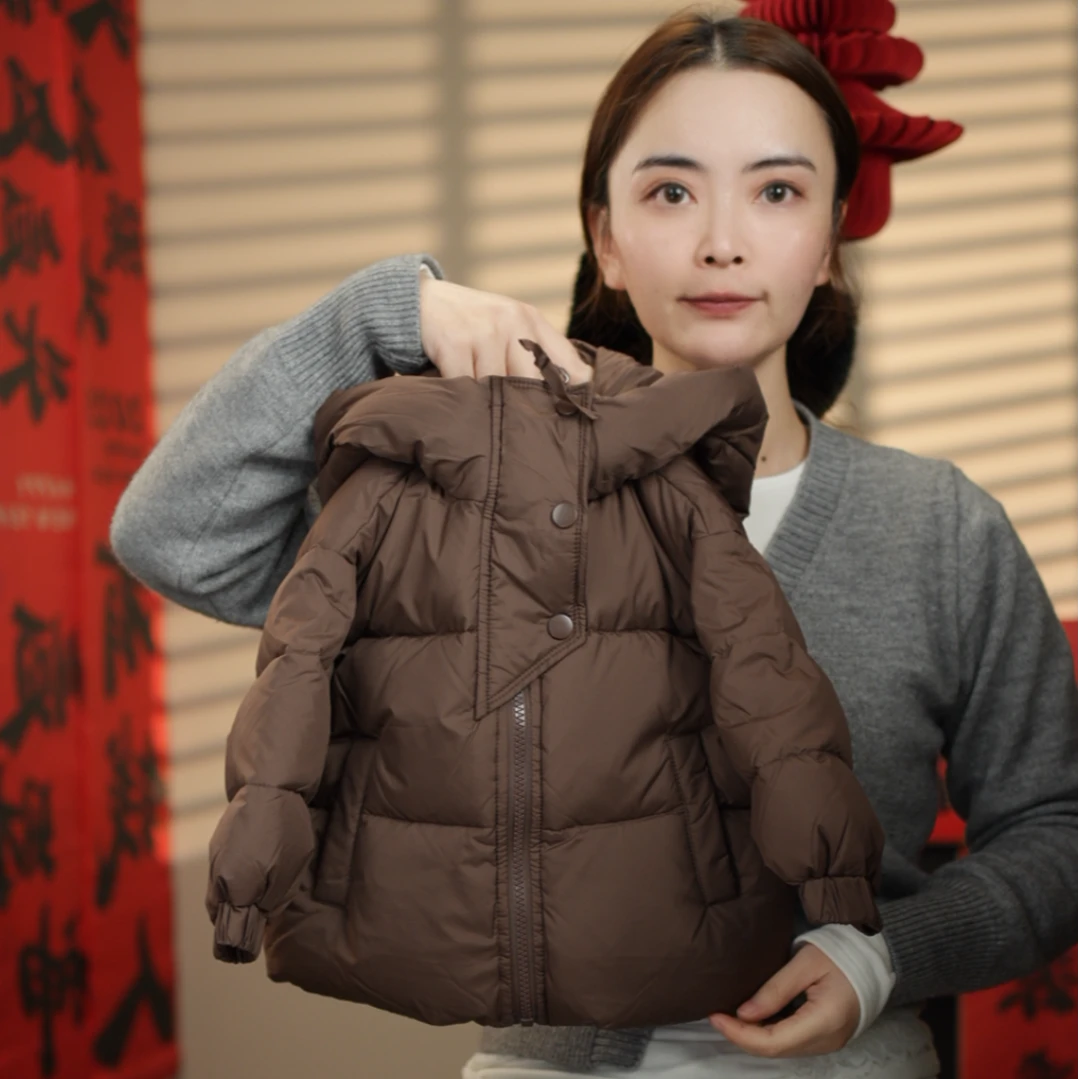 【现货】2024新款儿童保暖加厚冬季百搭潮酷羽绒服23321