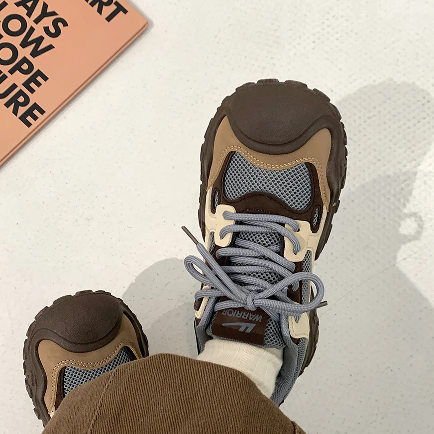 回力美拉德运动鞋女2025新款秋季百搭丑萌登山鞋小众轻便老爹鞋女