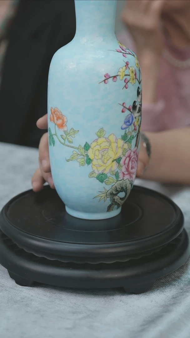 摆件景德镇张文月扒花专场0164