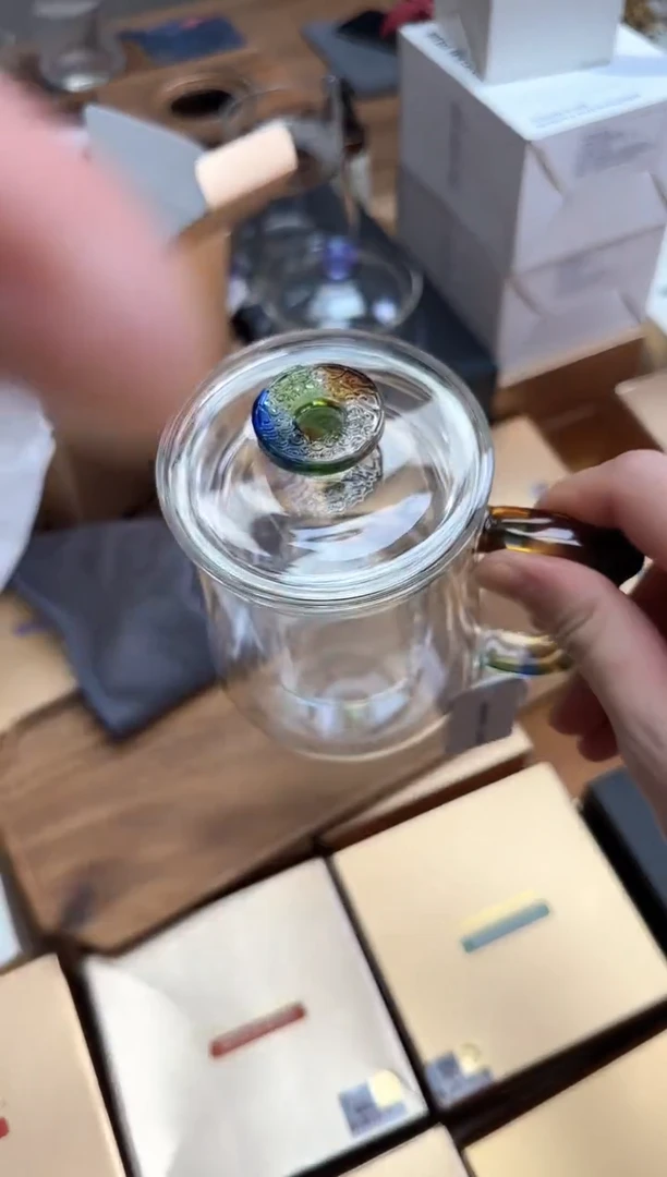 风谜金标绚彩樽雅杯透明色+风谜茶巾