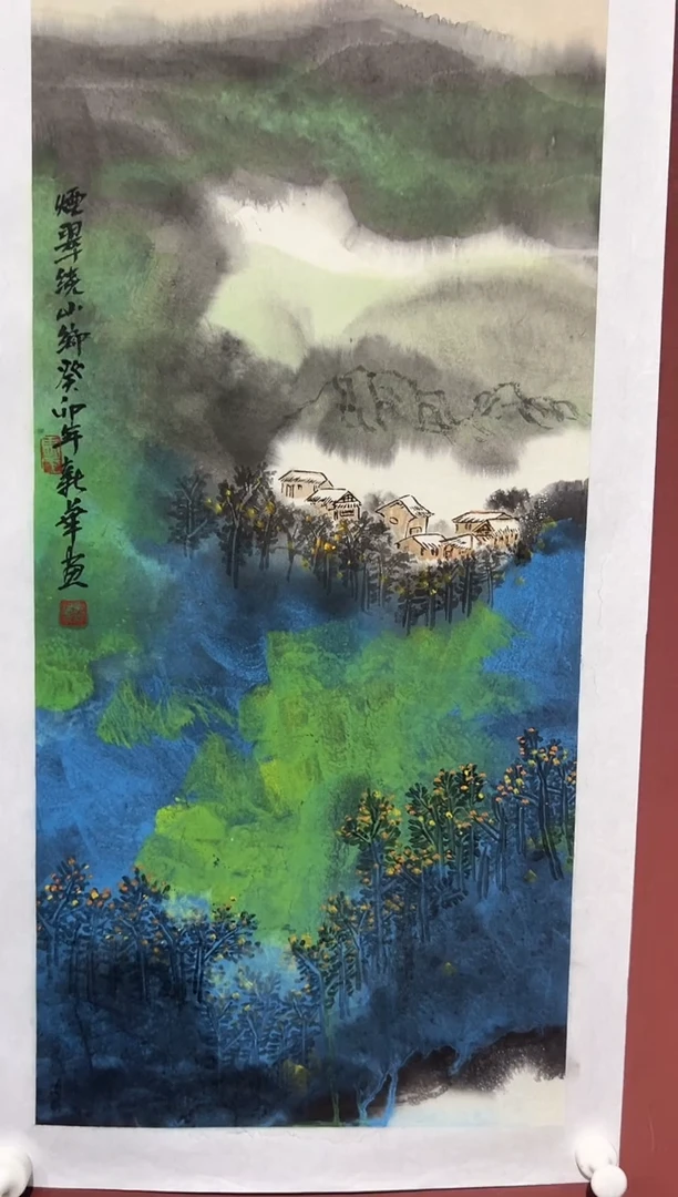 国画马新华山水精品2平尺作品
