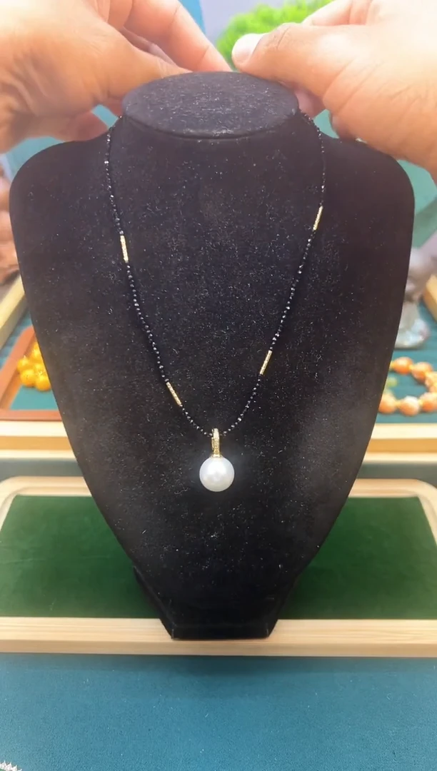 淡水珍珠14K金镶嵌颈饰X241