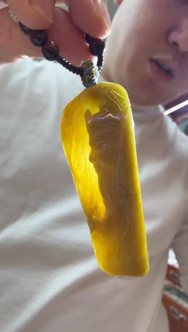 未镶嵌挂件翡翠A货翡翠孤品国雕谢林工