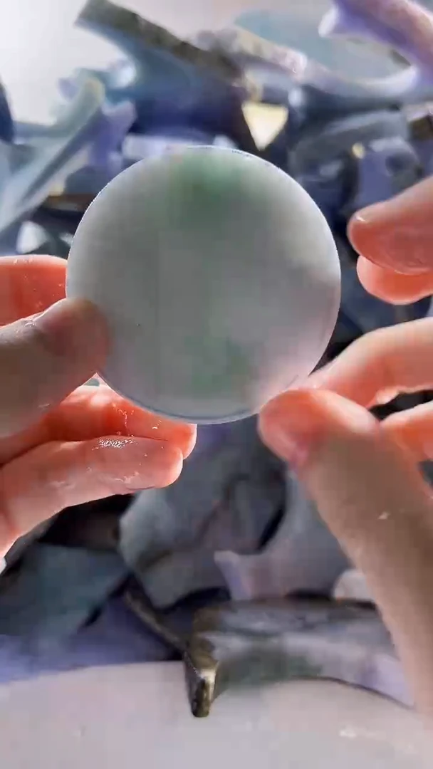 翡翠裸石缅甸翡翠A货文2093