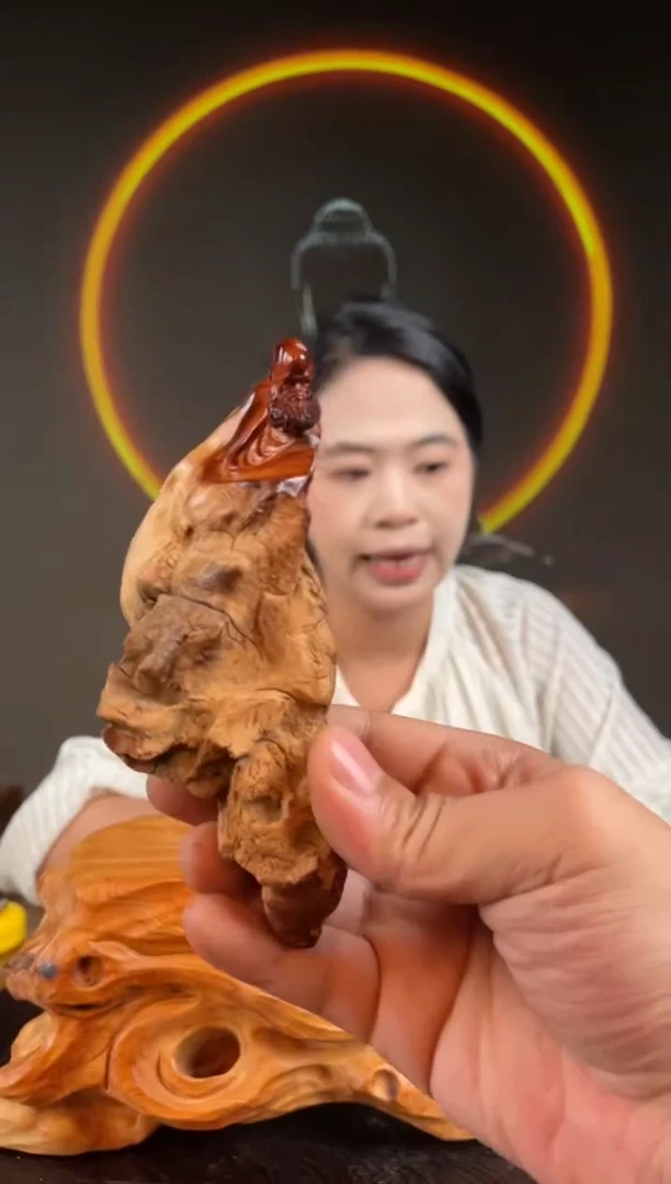 柏木（崖柏）手工摆件,先抢先得! 编号:389