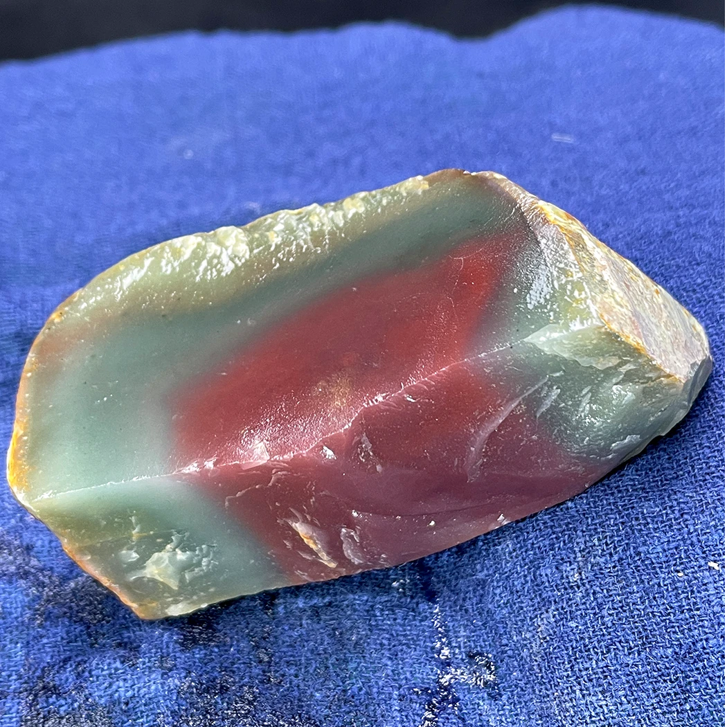 秦紫玉原石天然紫绿玛瑙原石178克