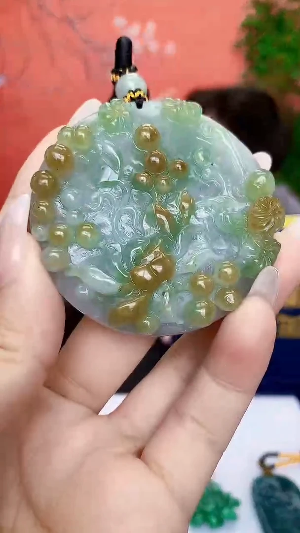 未镶嵌定制翡翠5060ty-毛货挂件24