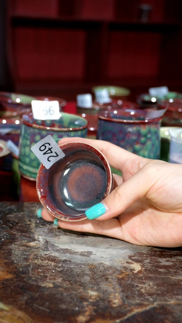 摆件精品窑变钧瓷茶器
