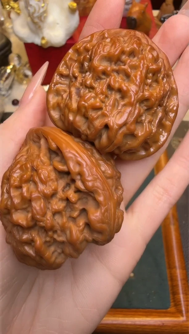 【闪购商品】猴头核桃把件四座楼核桃一对