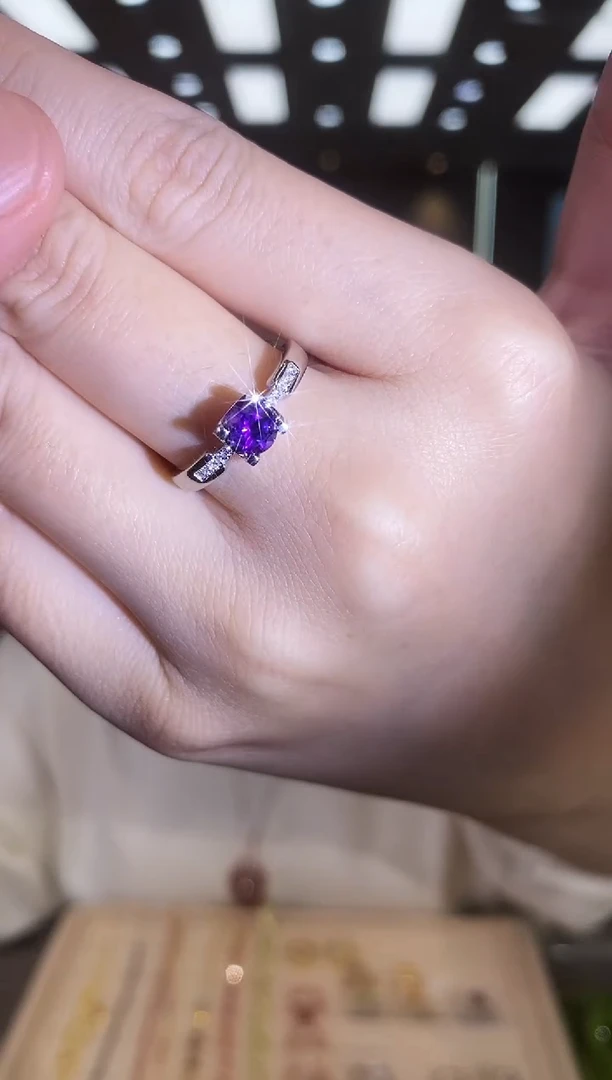 银S925镶嵌戒指水晶04