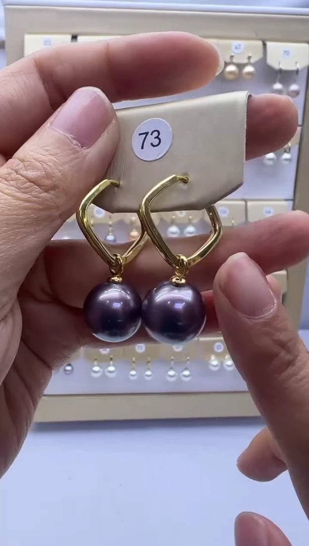 未镶嵌耳饰淡水珍珠73