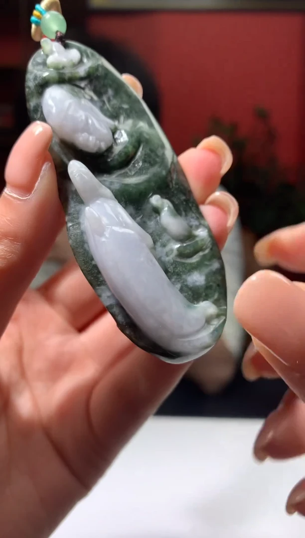 吊坠(不含链)未镶嵌翡翠天然翡翠A货33