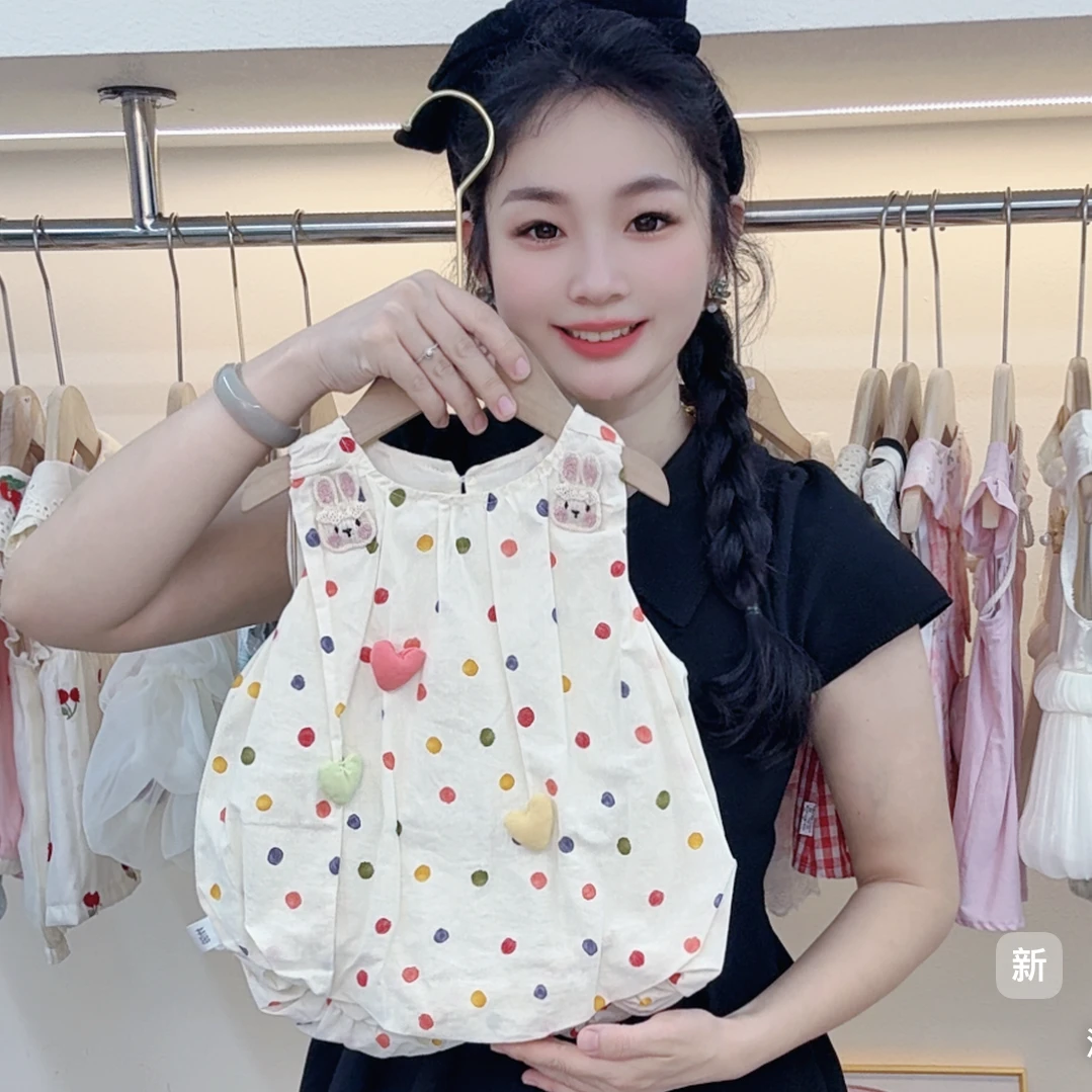 新款夏季婴幼儿波点包屁裙甜美可爱超萌时尚韩版公主裙宝宝外出服