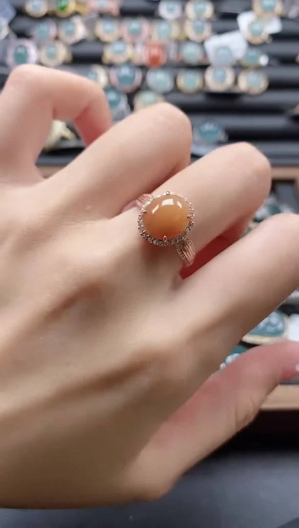 【闪购商品】翡翠戒指银S925镶嵌51511