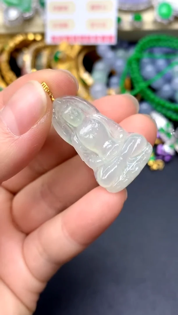 颈饰18K金镶嵌翡翠28 -中国好珍宝