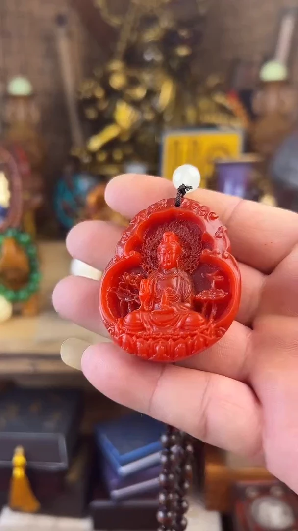 滴血莲花菩提吊坠所见即所得