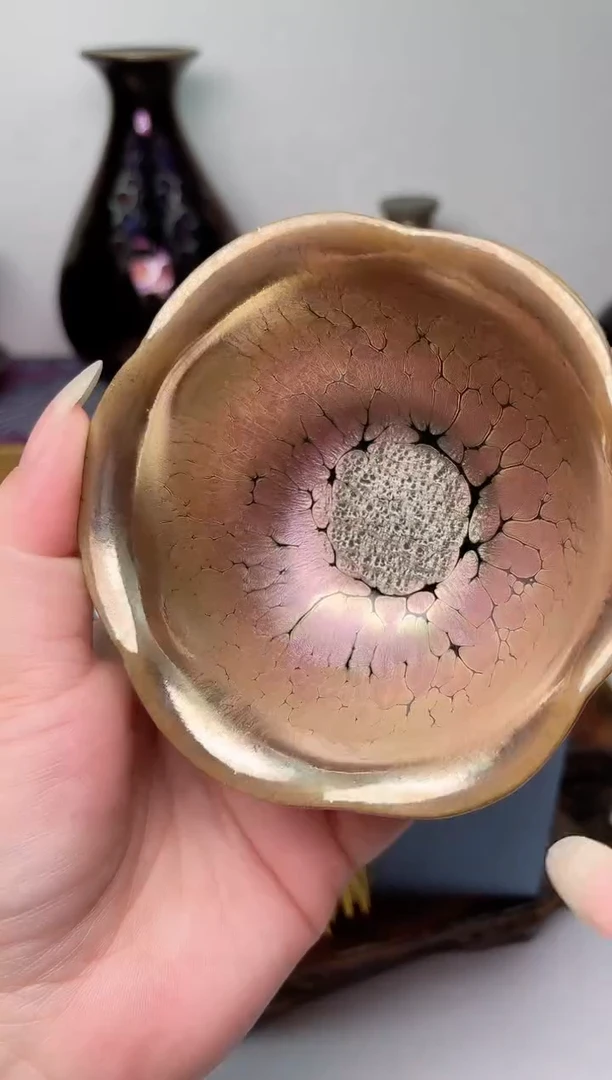 【闪购商品】茶盏春申阁福利1只微瑕花器