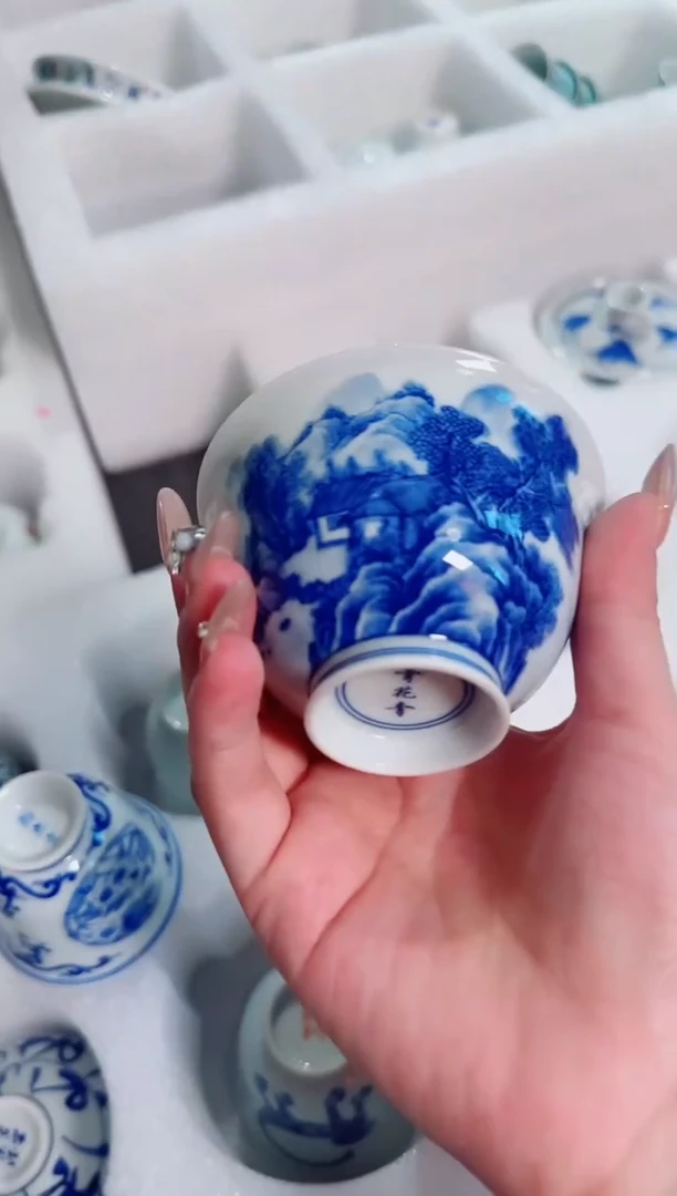瓷片景德镇瓷器茶器茶杯