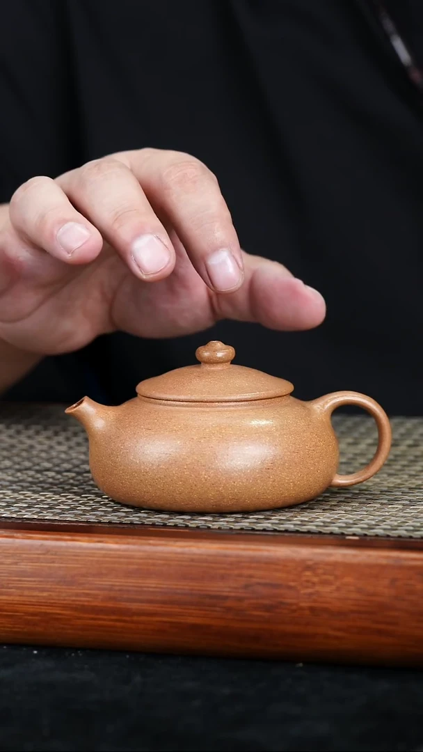 茶壶紫砂宜兴紫砂壶  寒江   180cc1