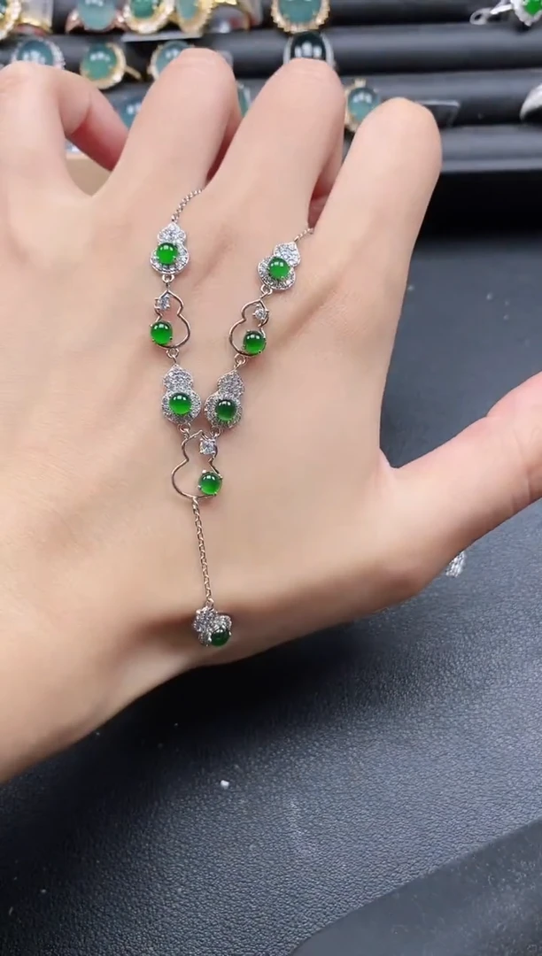 翡翠戒指银S925镶嵌51511