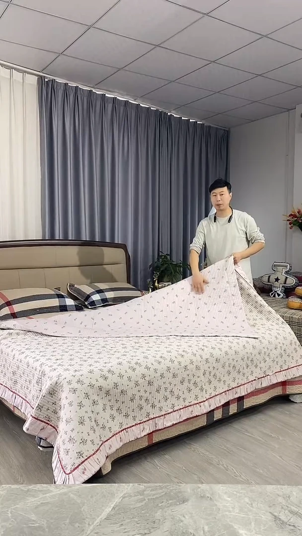 棉200cm*220cm 花边玫瑰