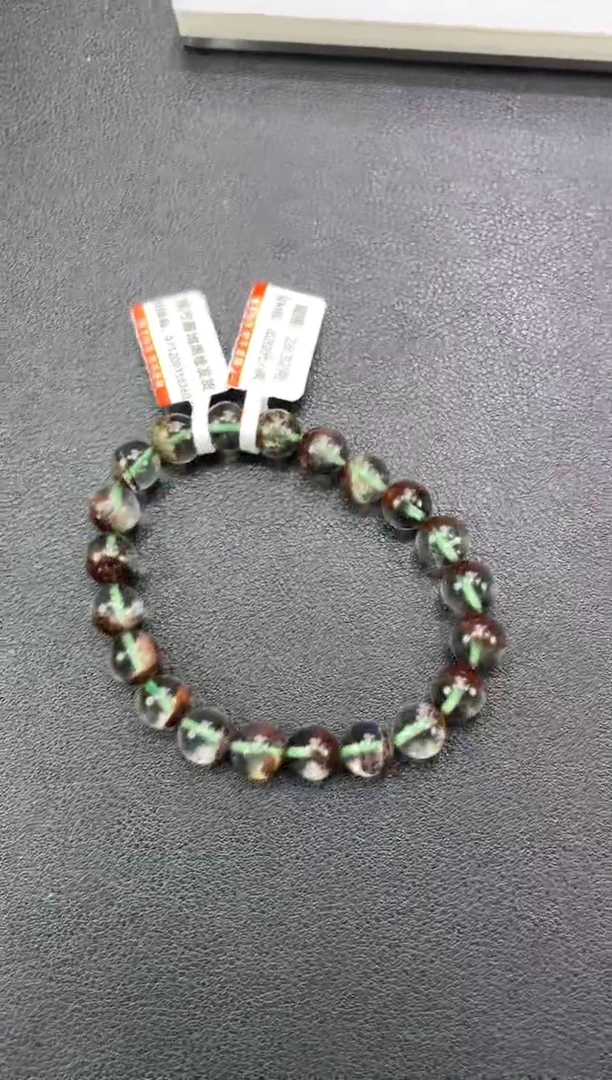 水晶手串未镶嵌——红幽灵9mm+