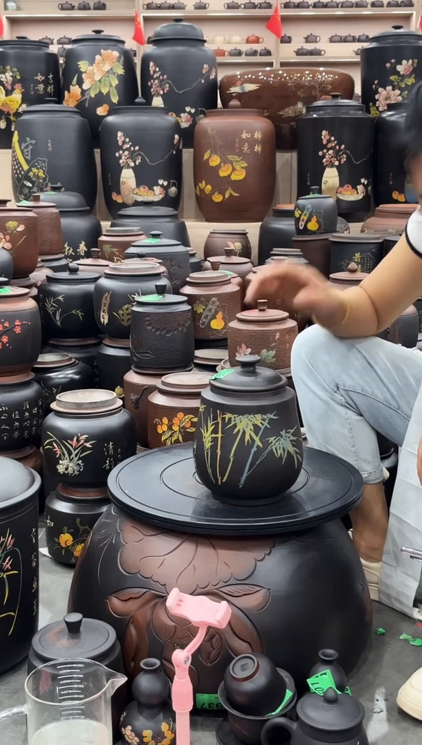 罐茶叶罐 彩填100克 077