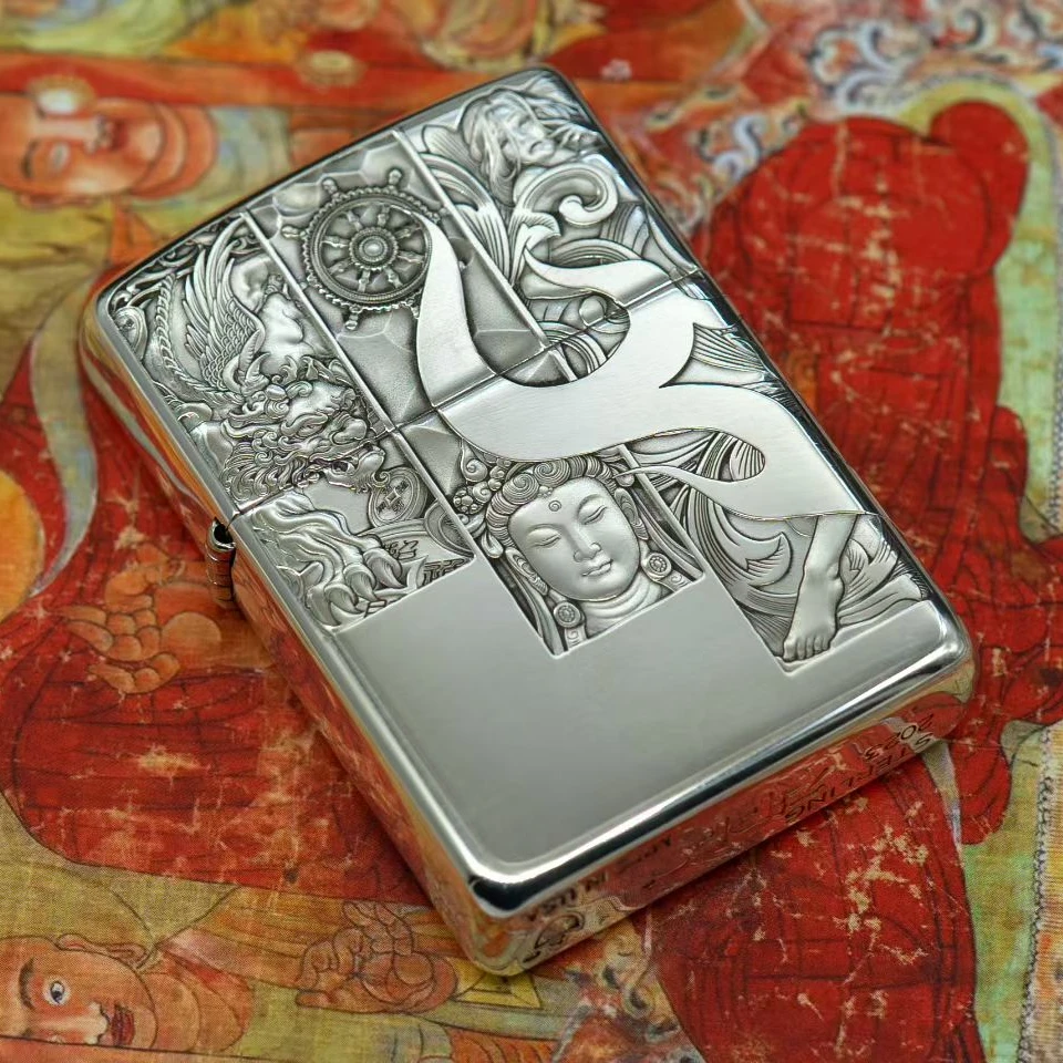 ZIPPO/之宝26蚊版【会员机-定制签名】S925银盔甲正品煤油机DY