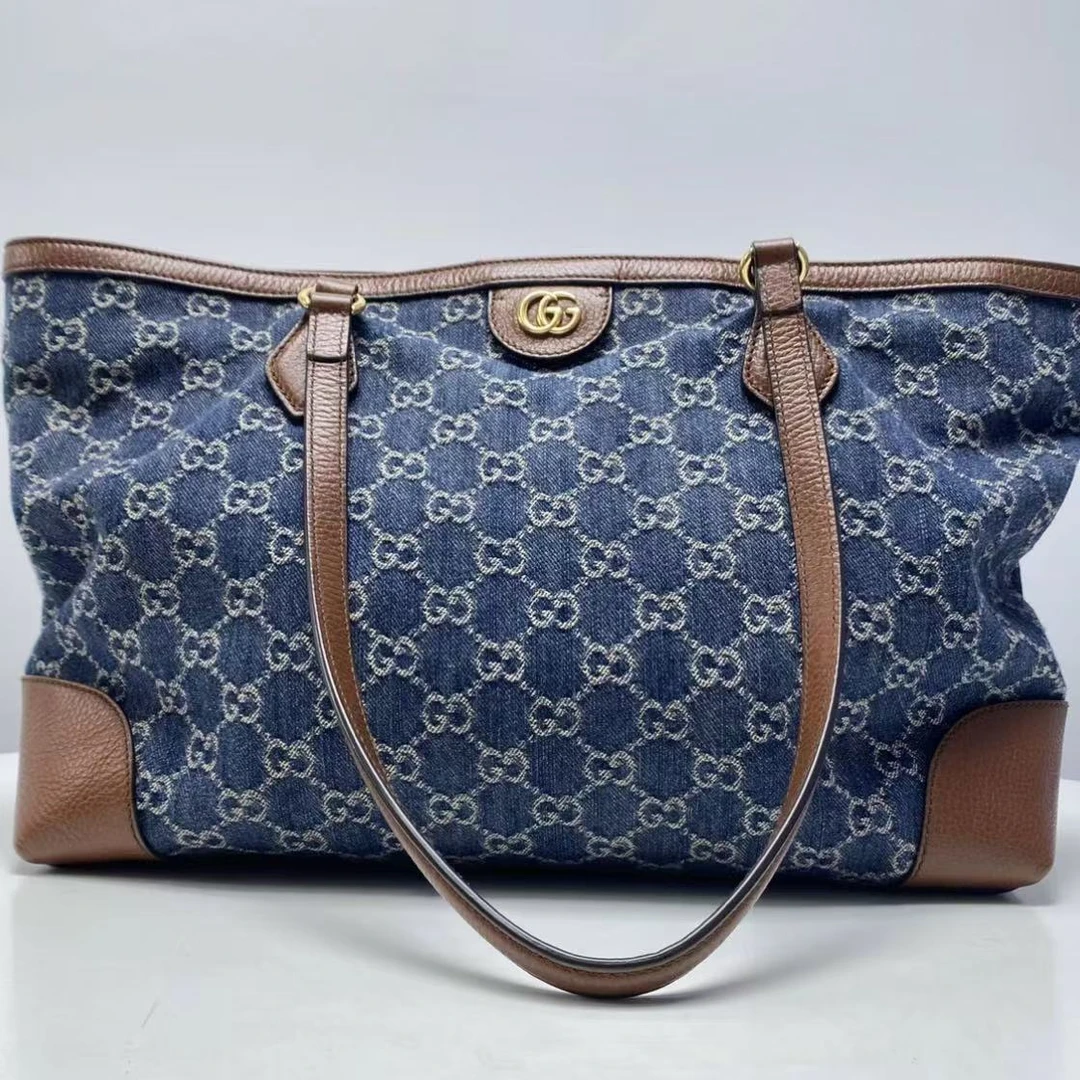 95新 GUCCI/古驰 玺越奢品 Gucci牛仔托特 DM979