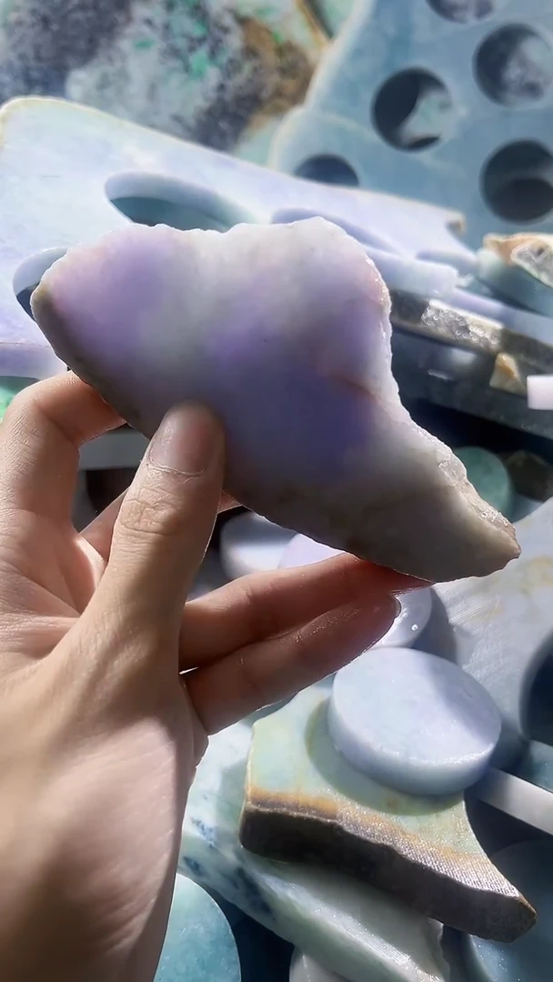 翡翠裸石缅甸翡翠A货陈6684