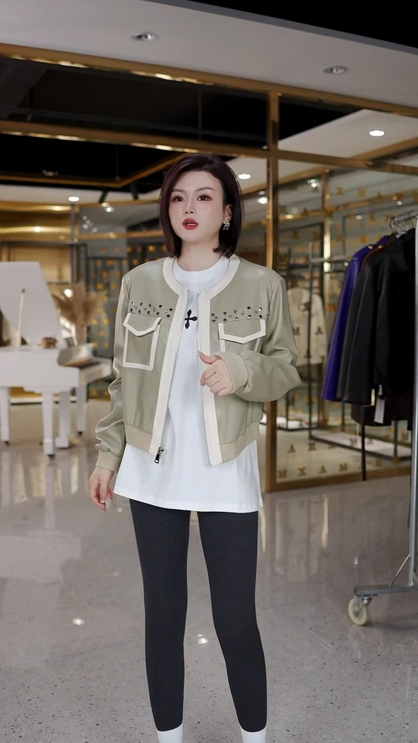 海宁真皮绵羊皮皮衣/120