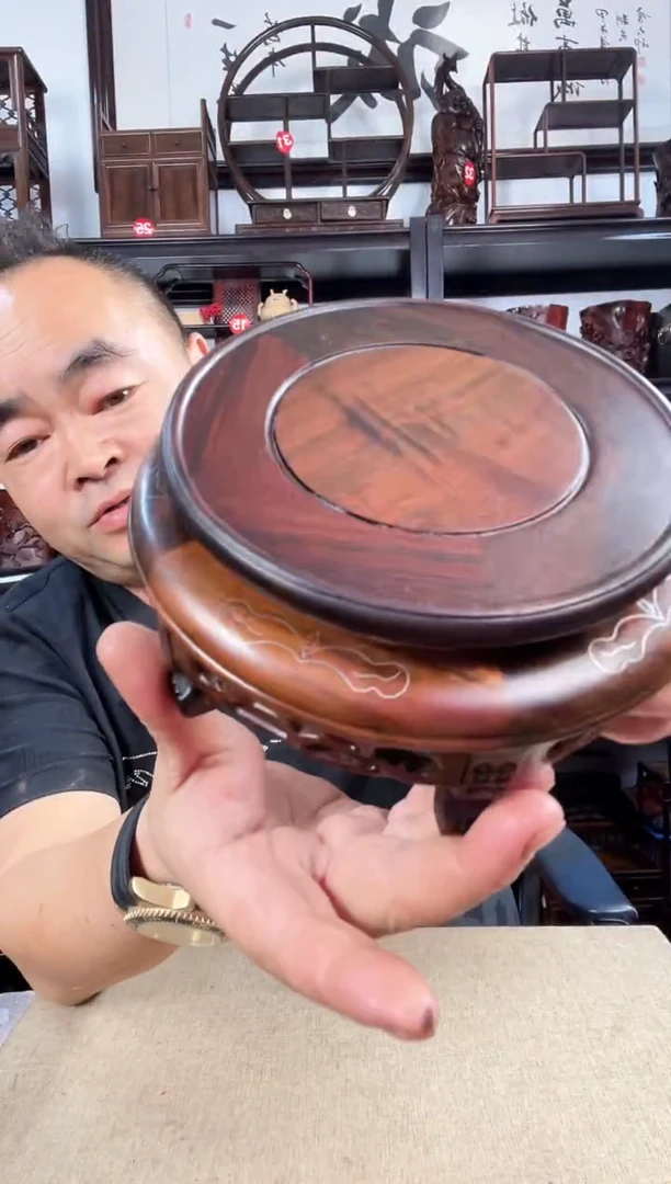 木老李红木工艺品313瑕疵