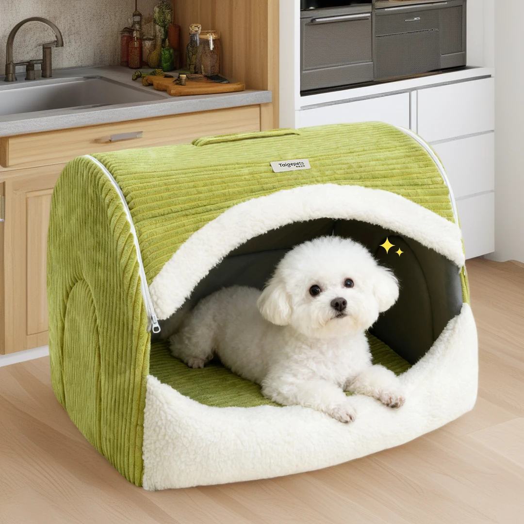 狗窝冬季保暖中大型犬可拆洗封闭式狗床狗别墅猫窝睡觉通夏天专用