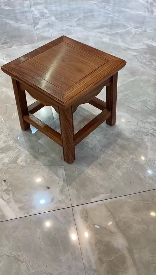 【闪购商品】花梨木类成套家具刺猬紫檀小方凳原木色26*26*26