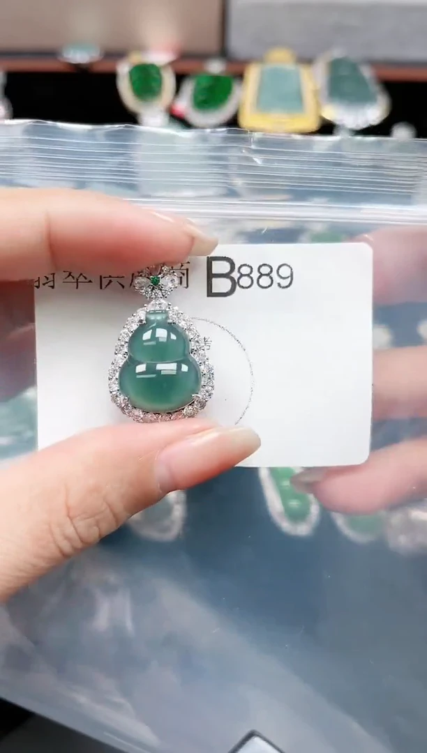 【闪购商品】翡翠颈饰未镶嵌889赠皮绳