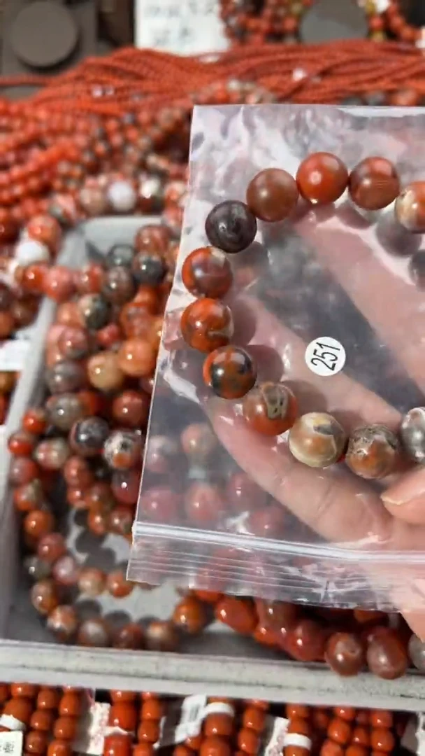 南红玛瑙手串未镶嵌13