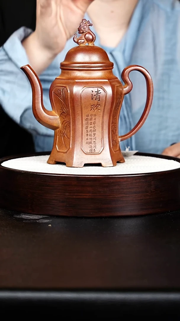 茶壶紫砂宫灯壶
