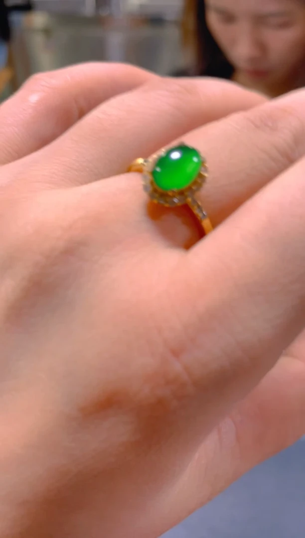 未镶嵌戒指翡翠多样性发一