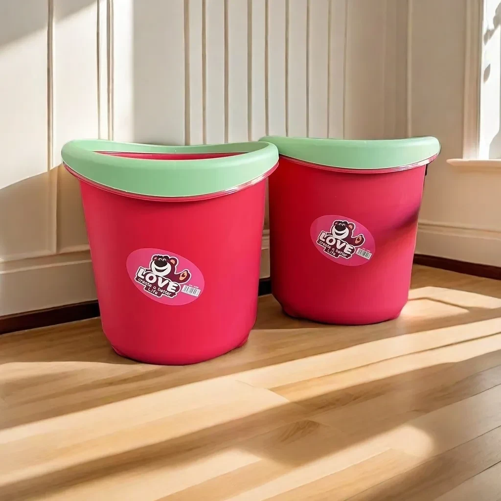 【拍一发二】草莓熊垃圾桶家用高颜值【破损联系客服补发】