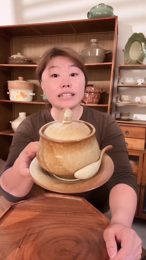 陶瓷秋野炖盅3件套