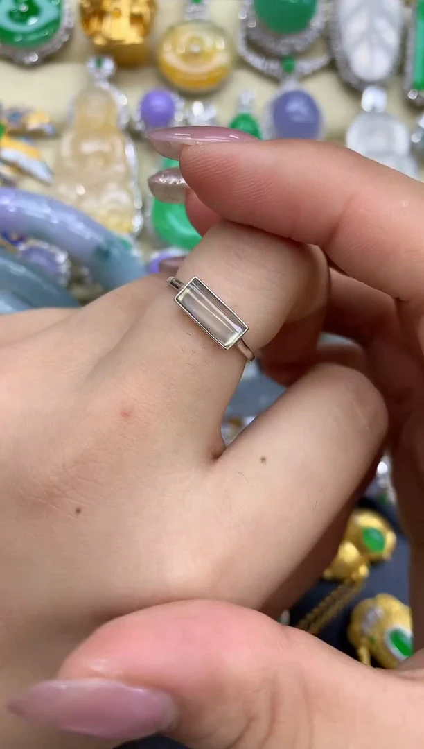 18K金镶嵌戒指翡翠164-中国好珍宝