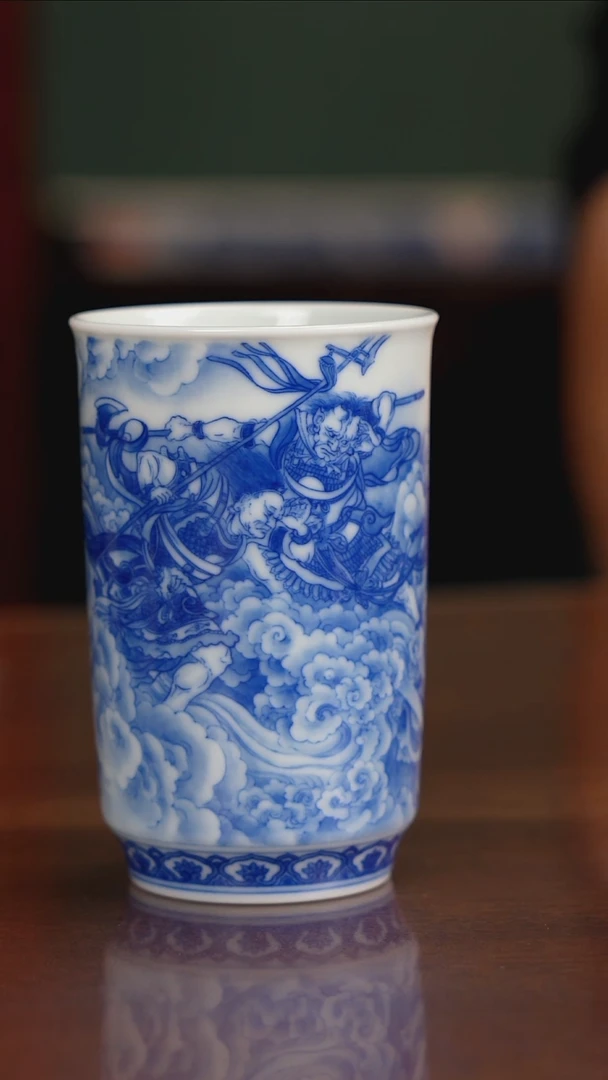 晓竹窑青花千里眼