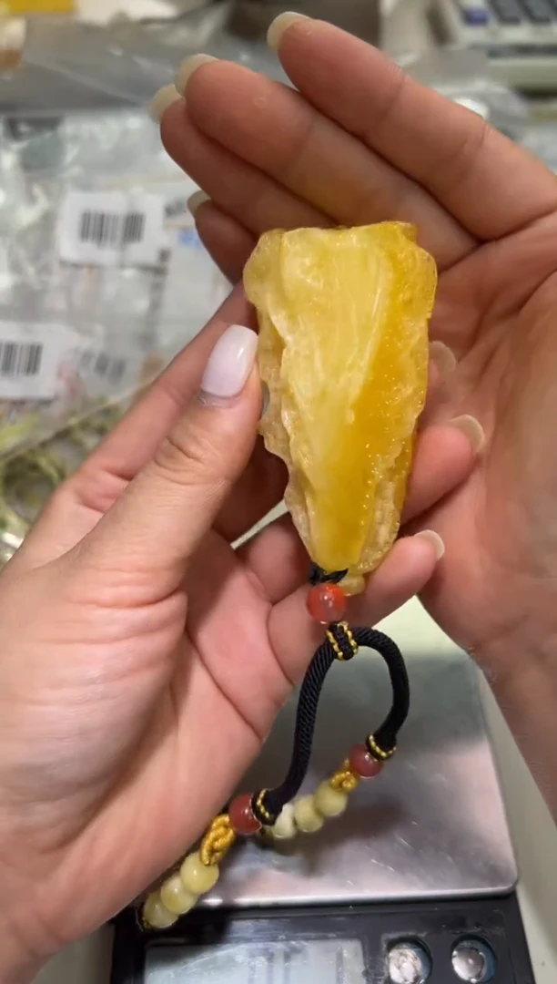 裸石琥珀未镶嵌琥珀蜜蜡吊坠