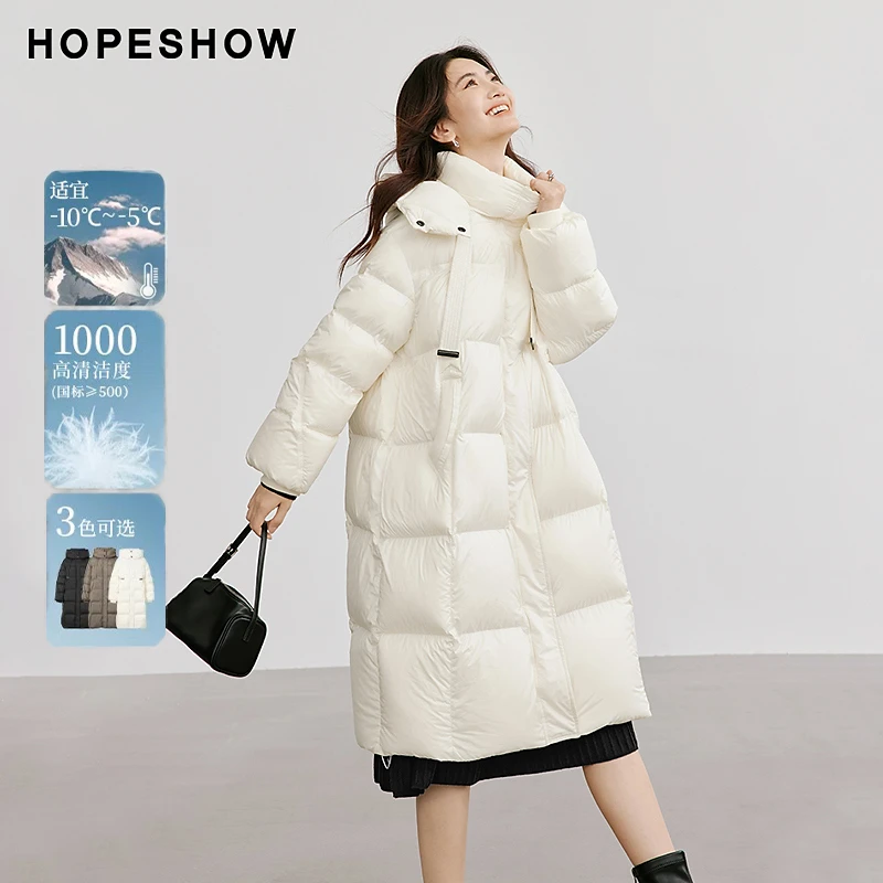 代销退仓2024新款女装 插肩抽绳双拉链立领连帽羽绒90224350902