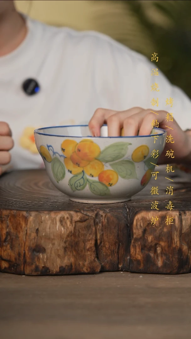 瓷片景德镇高温釉下彩可微波烤箱洗碗机