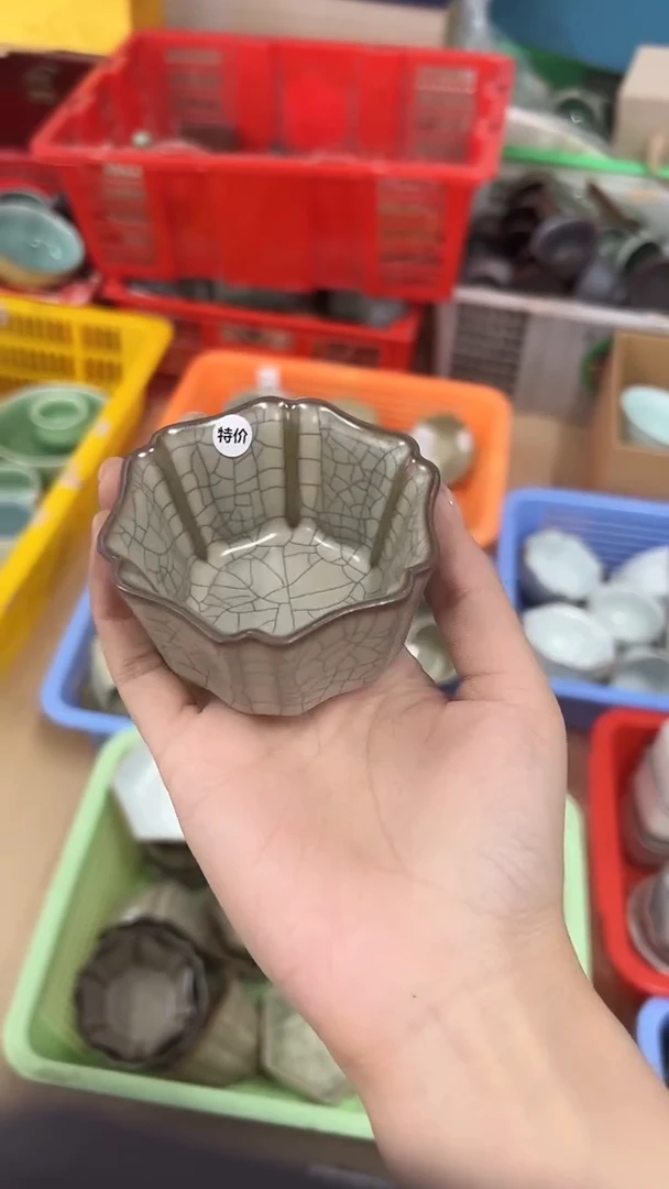 龙泉云间青瓷小米茶器