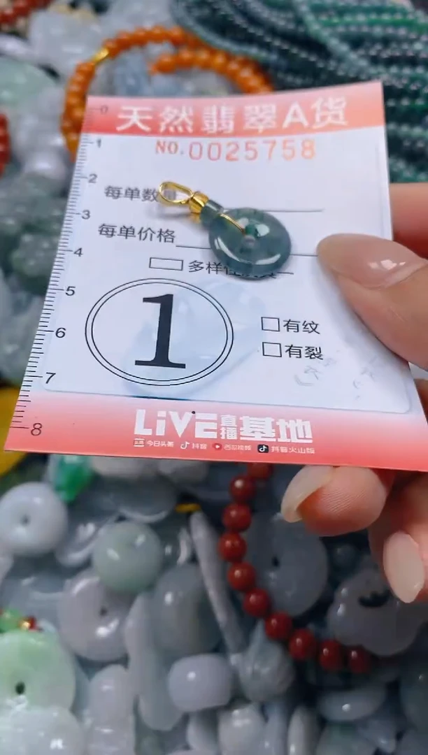 翡翠未镶嵌颈饰闪购0025758
